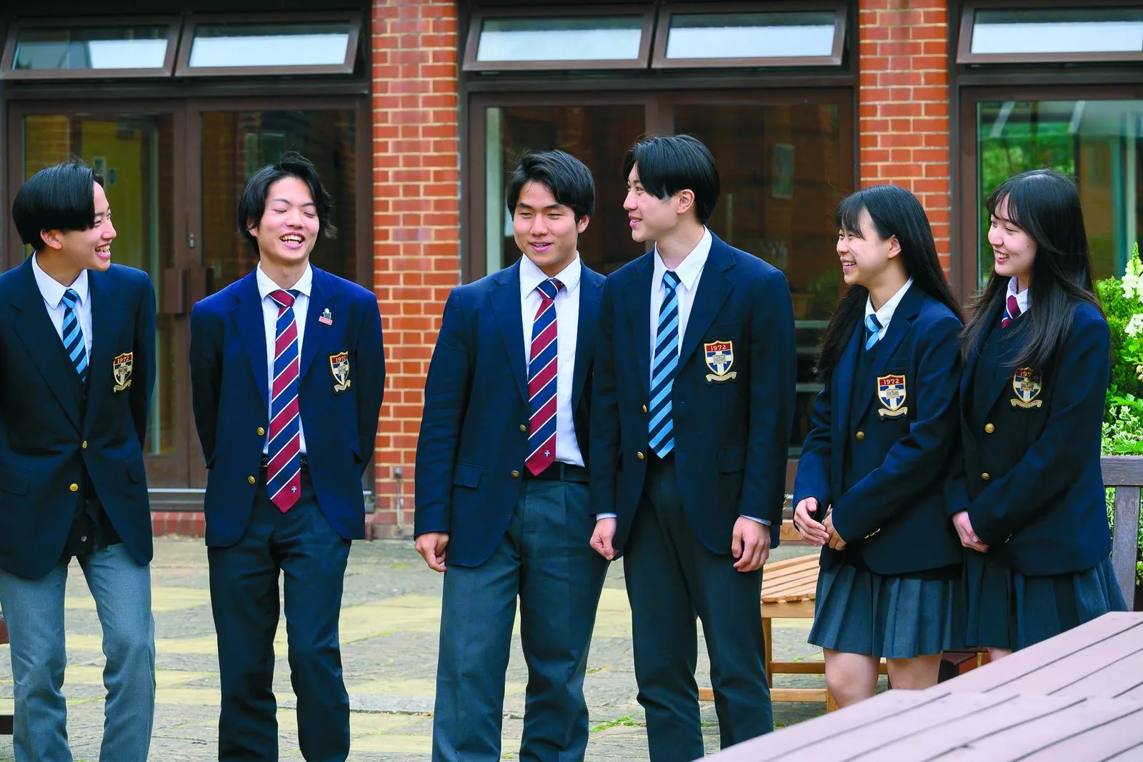 Pupils at Rikkyo School in England taking part in the Japanese Festival of Culture