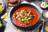 Vegetable Soup with Cheesy Toast