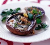 Cheesy Autumn Mushrooms