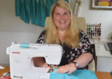 Local Teacher Sewing for Victory!