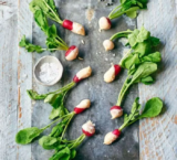 Radishes Dipped in Brown Butter